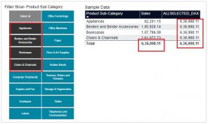 Power BI - DAX - ALLSELECTED function - Power BI Docs