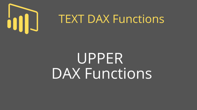 UPPER DAX Functions