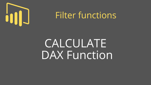 CALCULATE DAX Function