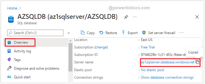 Copy Server Name