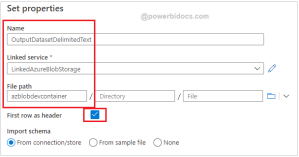 Create Datasets in Azure Data Factory - Power BI Docs